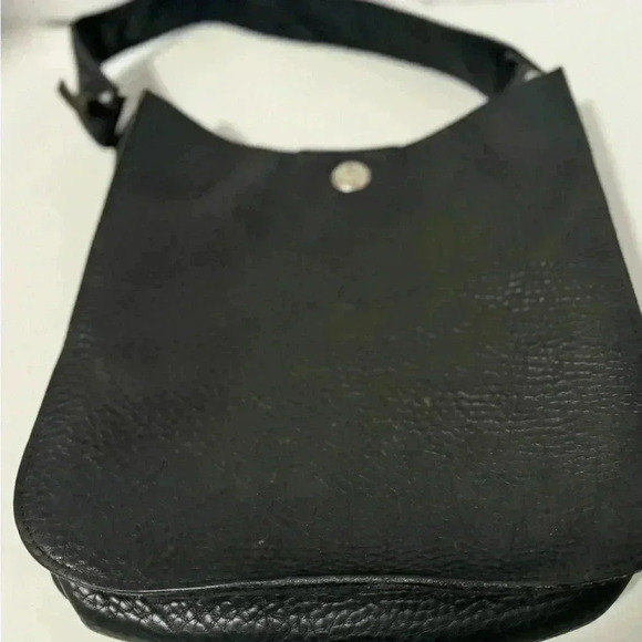 McFadin Black Leather Shoulder Purse - Picture 2 of 13